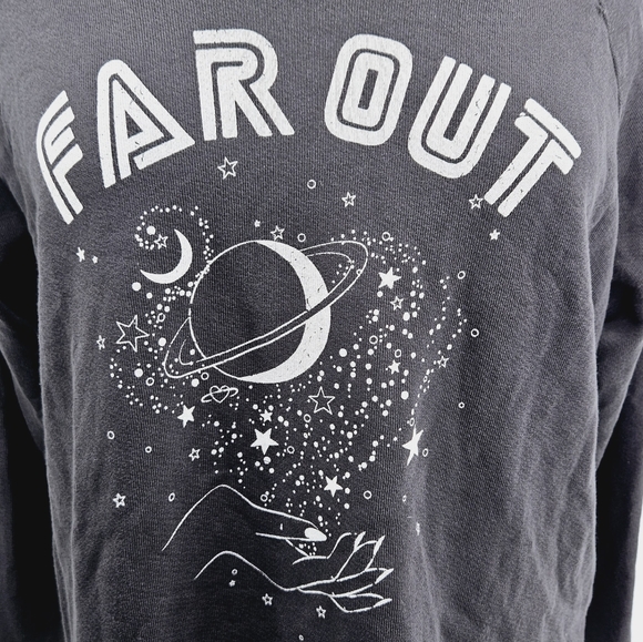 Mate The Label Far Out Donny Pullover Sweatshirt in Gray Size Large - Picture 11 of 11